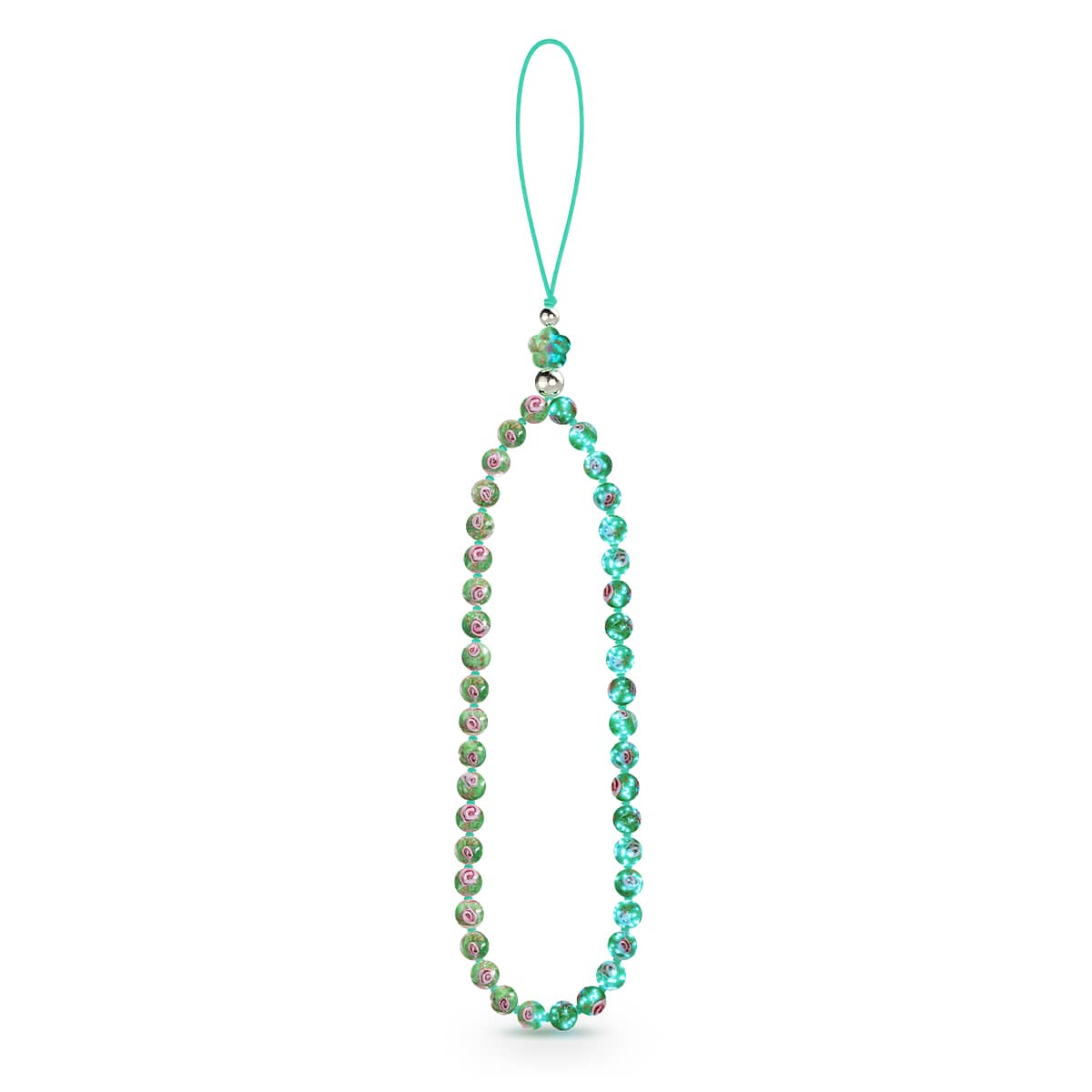 Blauer Mistelzweig | Glühwürmchenglas | Handyanhänger