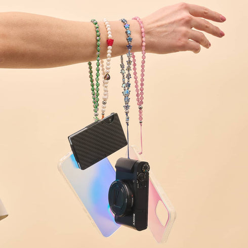 Blauer Mistelzweig | Glühwürmchenglas | Handyanhänger