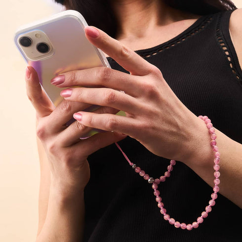 Vergoldete Rose | Traumlandschaft Opal | Handyanhänger