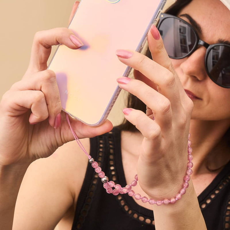 Vergoldete Rose | Traumlandschaft Opal | Handyanhänger