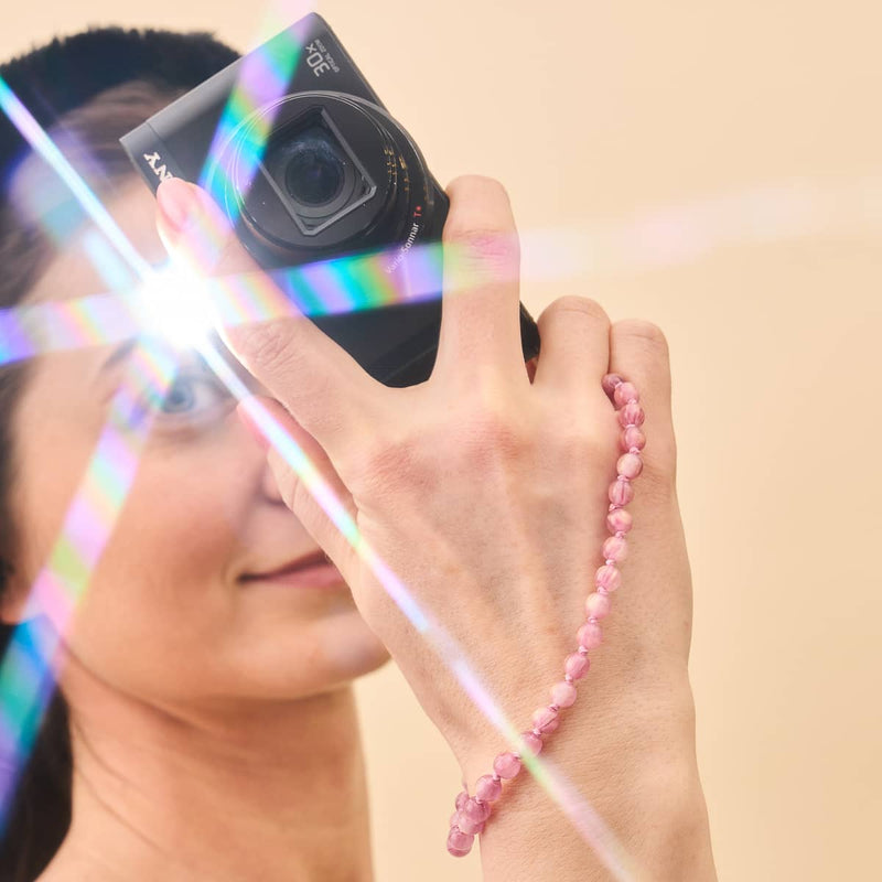 Vergoldete Rose | Traumlandschaft Opal | Handyanhänger