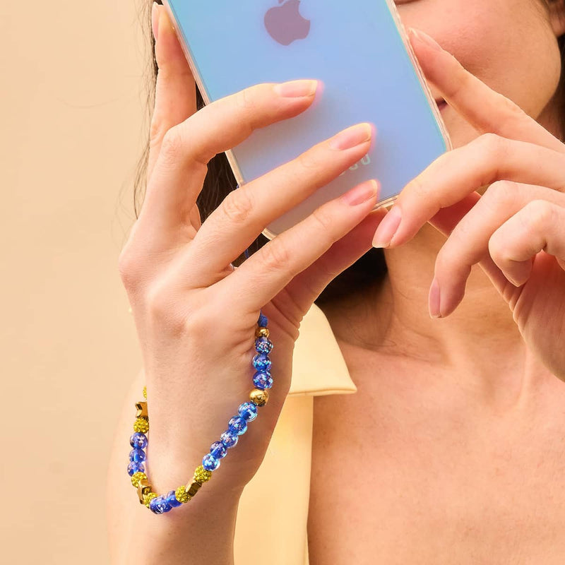 Saphirsterne | Glühwürmchenglas | Handyanhänger