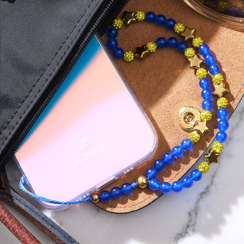 Sternennacht | Blau x Gold | Handyanhänger