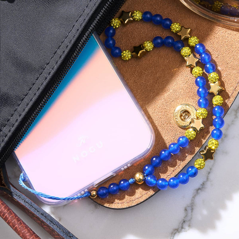 Sternennacht | Blau x Gold | Handyanhänger