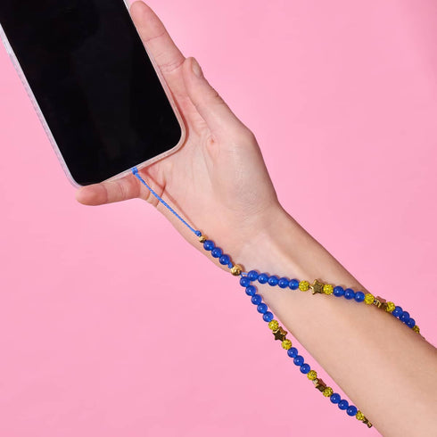 Sternennacht | Blau x Gold | Handyanhänger