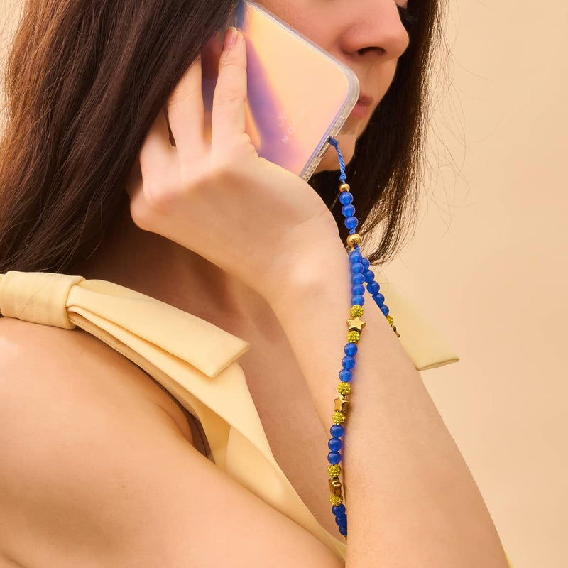 Sternennacht | Blau x Gold | Handyanhänger