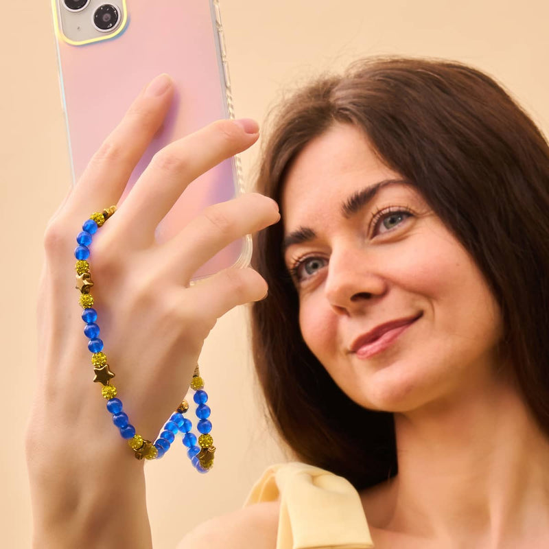 Sternennacht | Blau x Gold | Handyanhänger