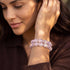Pink Pony Club | 925 Sterling Silber | Feuerwerk Glaskiesel Armband
