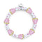 Polka Dot Pink | 925 Sterling Silber | Firefly Glasbeeren Armband