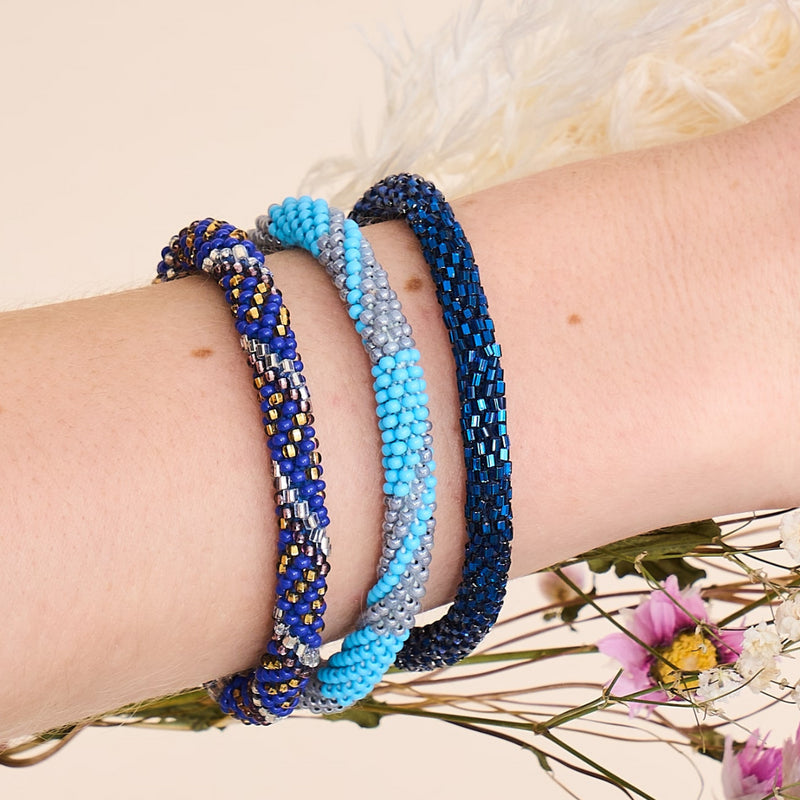 Ozean Zinn | Himalaya Glasperlen Armband
