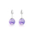Kosmisches Lila | 925 Sterling Silber | Galaxie Glas Ohrstecker