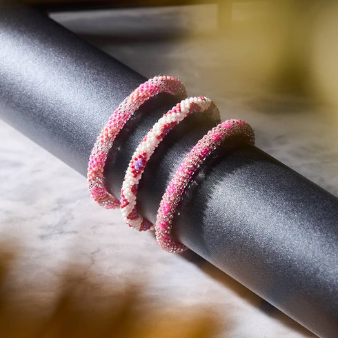 Königin der Diamanten | Himalaya-Glasperlenarmband