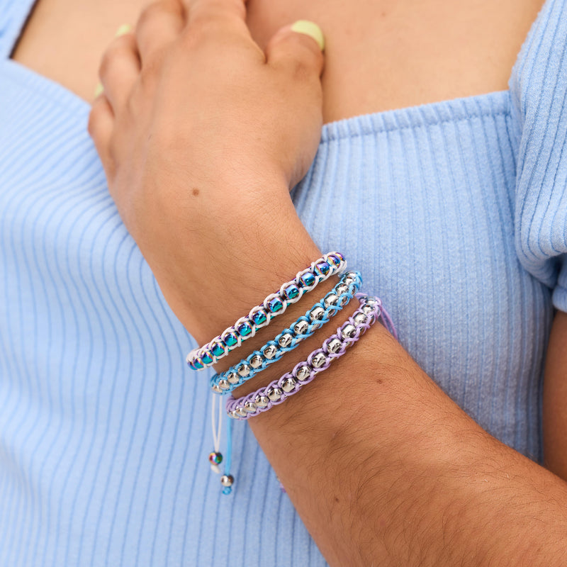 Himmelblau x Silber | Catena Gliederarmband