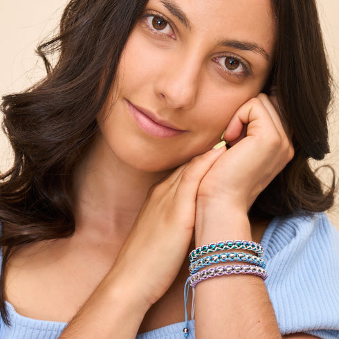 Himmelblau x Silber | Catena Gliederarmband