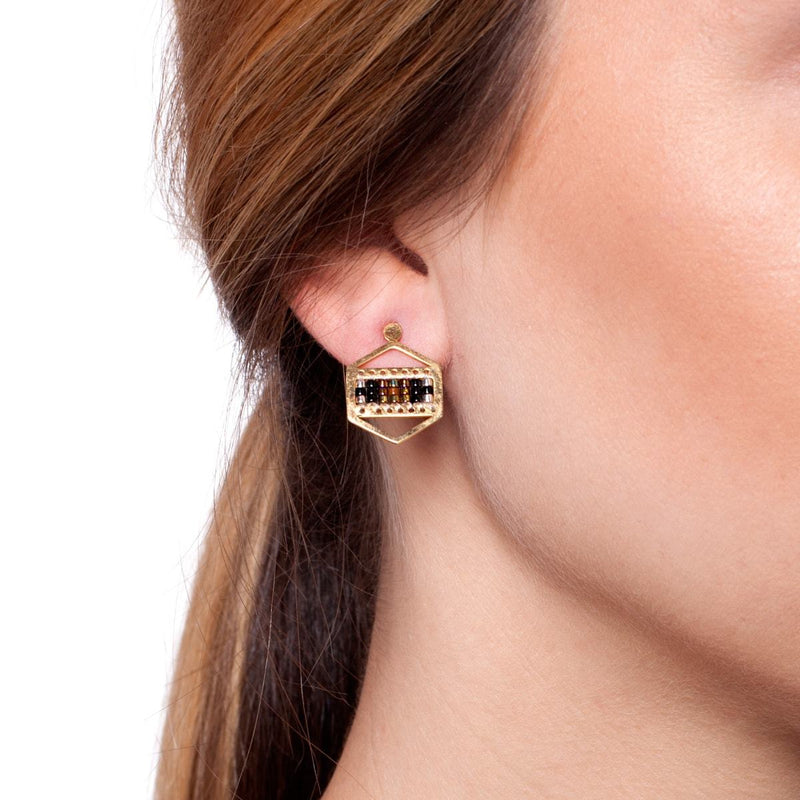 Sanfte Hügel | 18 Karat Gold | Boho-Ohrringe