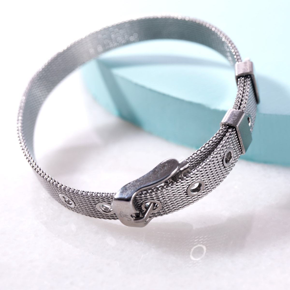Minimalistisch | Silber | Schnallenarmband