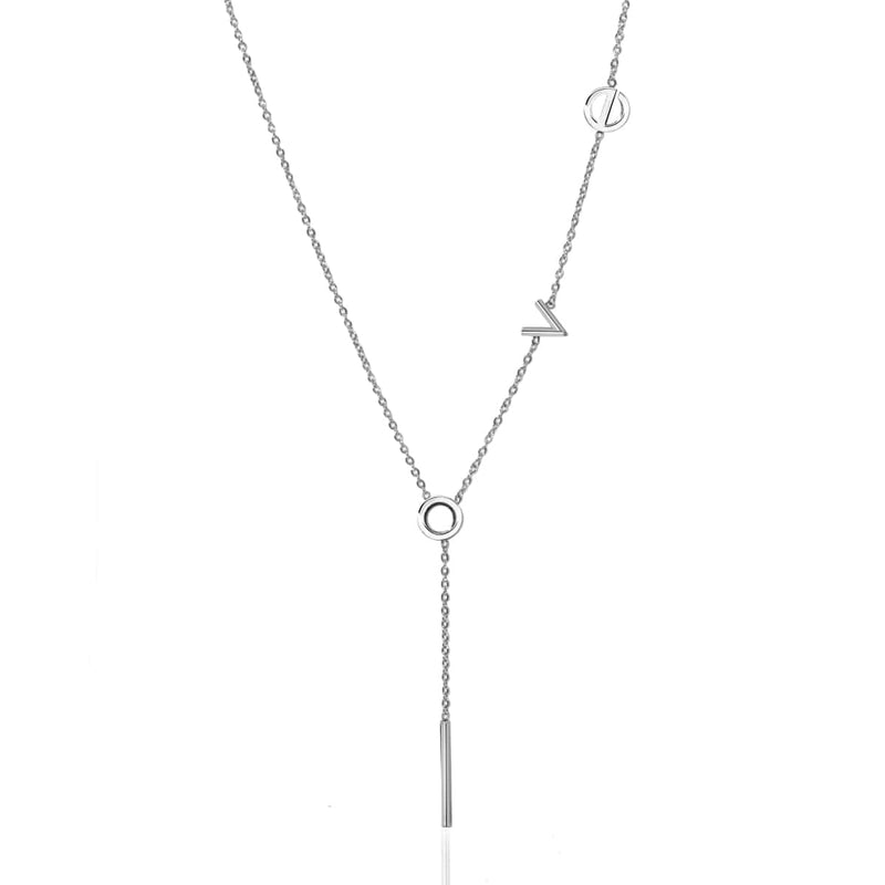 Liebe | Silber | Lasso-Halskette
