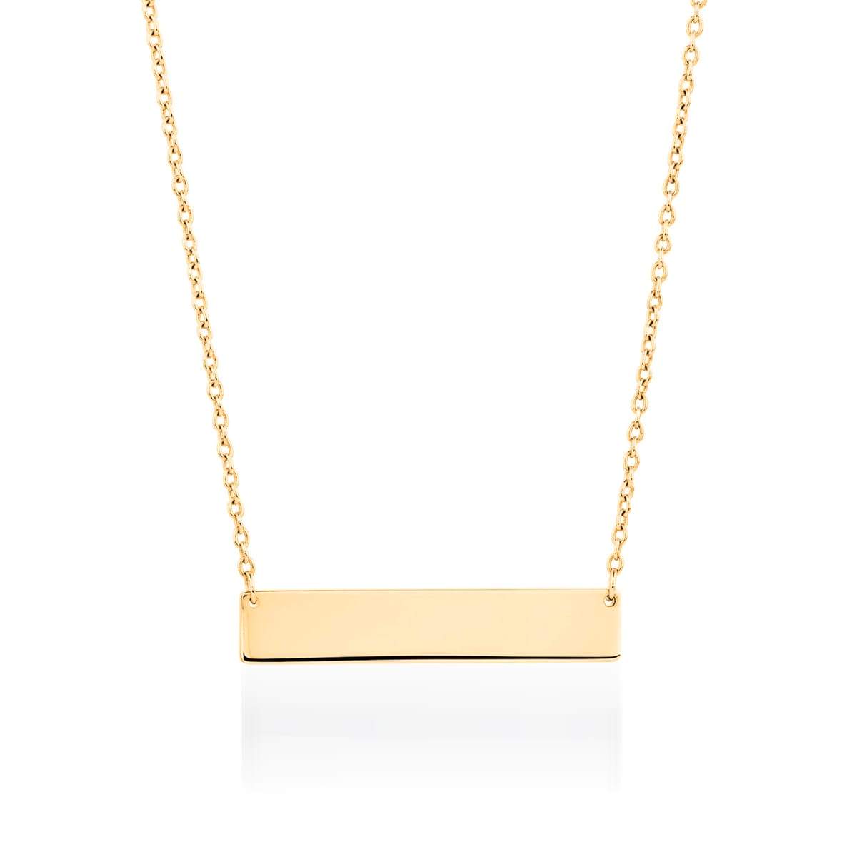 Minimalistische Bar | 18 Karat Gold | Vergoldete Halskette