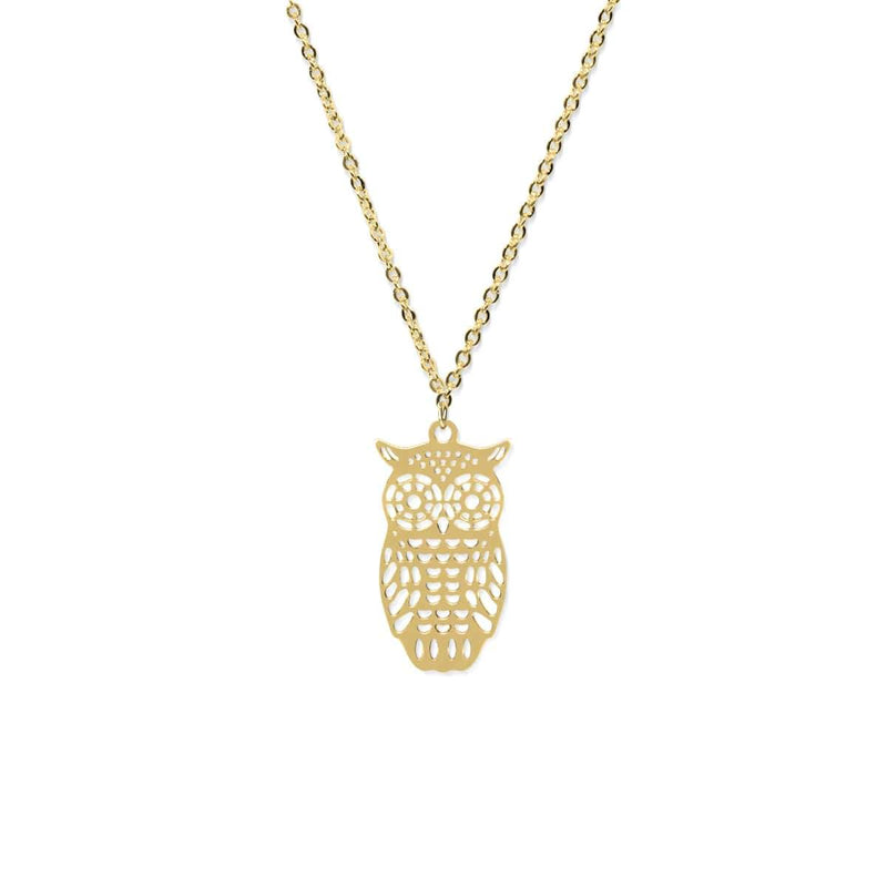 Eule | 18 Karat Gold | Charm-Halskette
