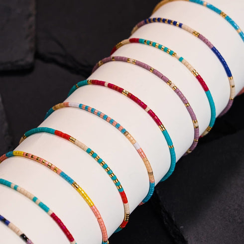 Ios | Japanische Miyuki-Rocailles | Gestrandete Armbänder