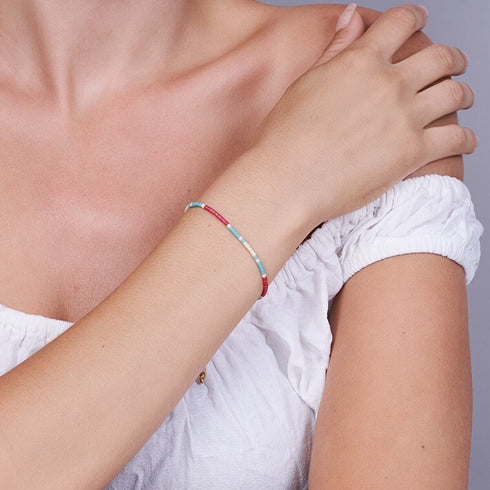 Mallorca | Japanische Miyuki-Rocailles | Stranded-Armbänder