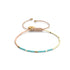Santorini | Japanische Miyuki-Rocailles | Stranded-Armbänder
