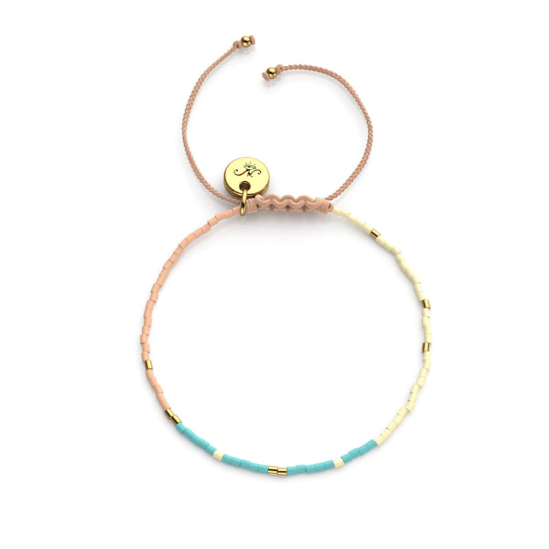 Santorini | Japanische Miyuki-Rocailles | Stranded-Armbänder