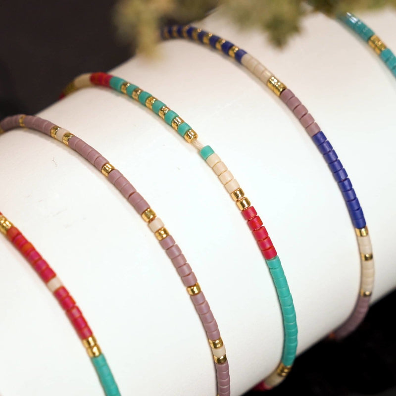 Seychellen | Japanische Miyuki-Rocailles | Stranded-Armbänder