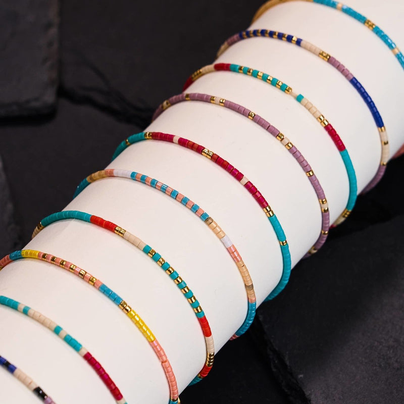 Seychellen | Japanische Miyuki-Rocailles | Stranded-Armbänder