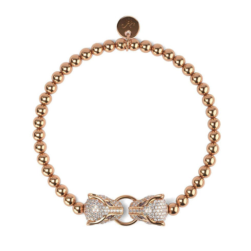 Panthera von Keysi Sayago | 18 Karat Roségold | Zirkonia-Kristallarmband