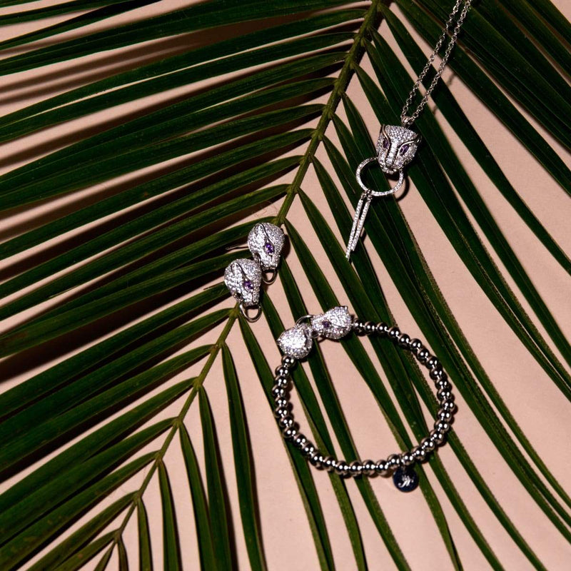 Panthera von Keysi Sayago | 18 Karat Weißgold | Zirkonia-Kristallarmband
