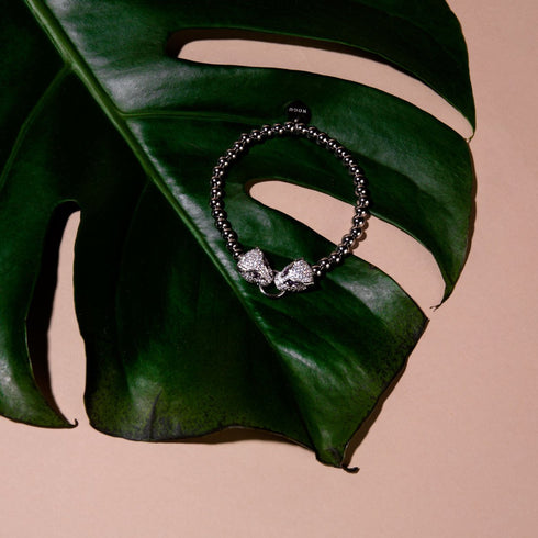 Panthera von Keysi Sayago | 18 Karat Weißgold | Zirkonia-Kristallarmband