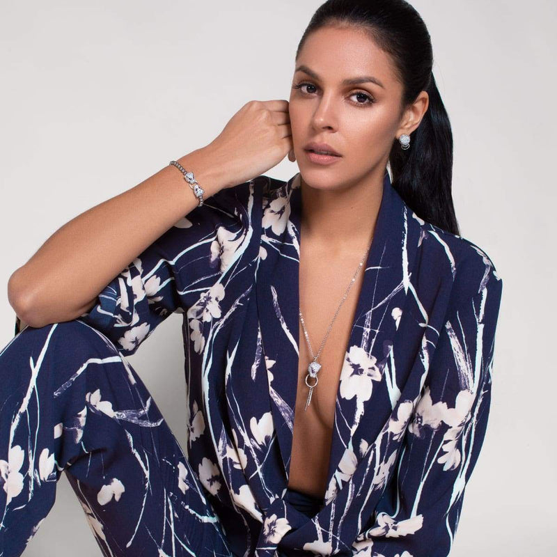 Panthera von Keysi Sayago | 18 Karat Weißgold | Zirkonia-Kristallohrringe