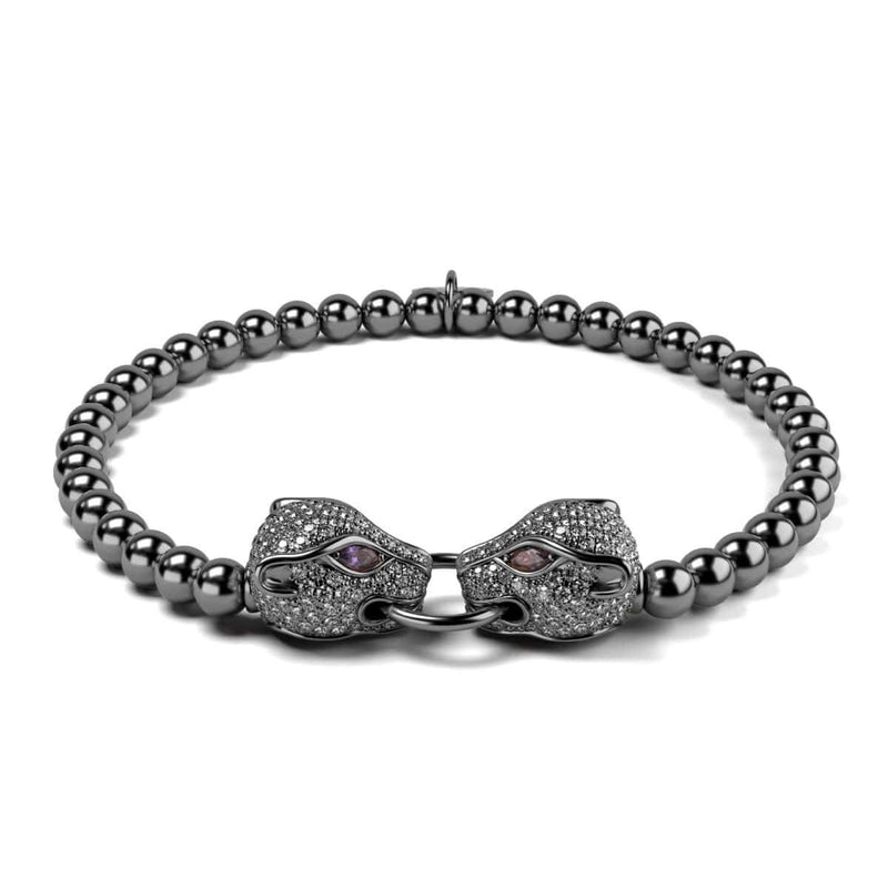 Panthera von Keysi Sayago | Rotguss | Zirkonia-Kristallarmband
