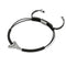 Schwarzes Makramee-Armband mit Haifischzahn von Lauren Howe | 925er Sterlingsilber | Kristall