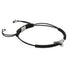 Schwarzes Makramee-Armband mit Haifischzahn von Lauren Howe | 925er Sterlingsilber | Kristall