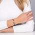 Haifischzahn-Marineblaues Makramee-Armband von Lauren Howe | 925er Sterlingsilber | Kristall