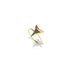 Haifischzahnring von Lauren Howe | 925 Sterling Gold Vermeil | Schwarzer Kristall