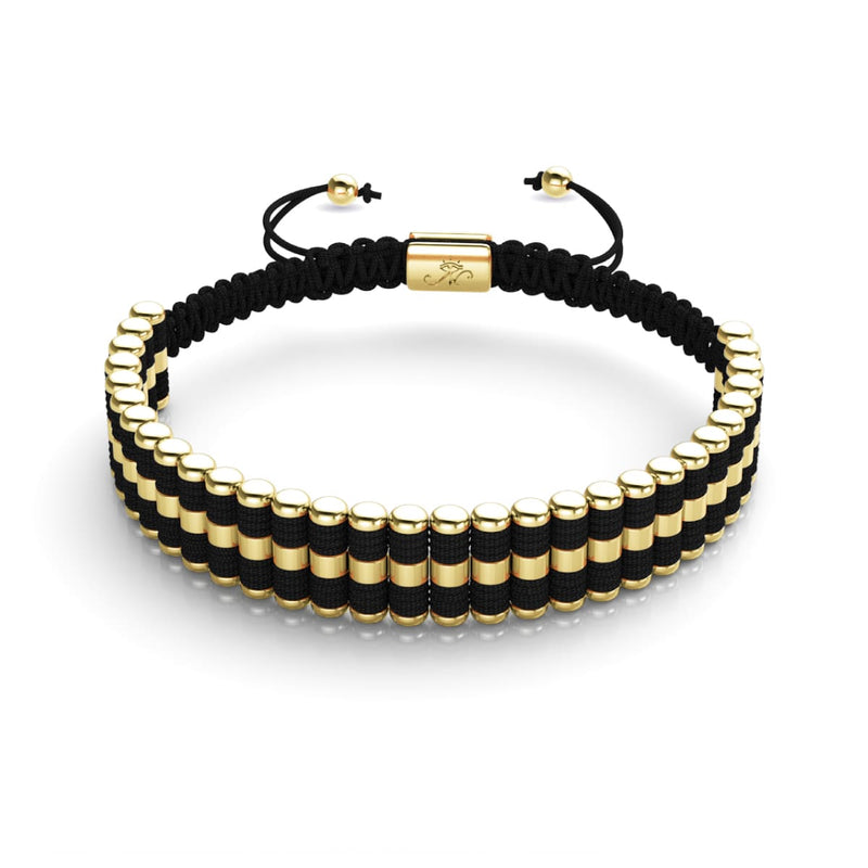 Schwarz | 18 Karat Gold | Amici Armband