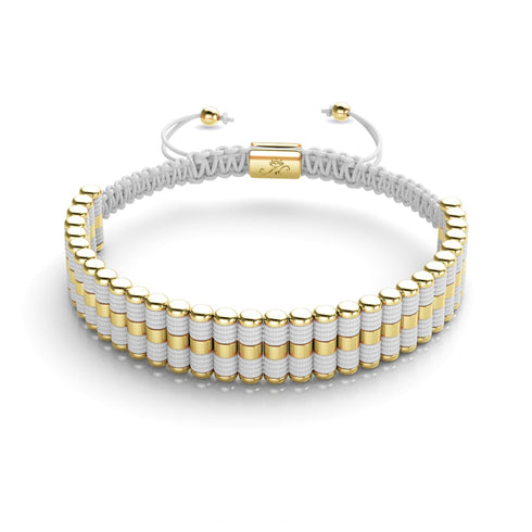 Weiß | 18 Karat Gold | Amici Armband