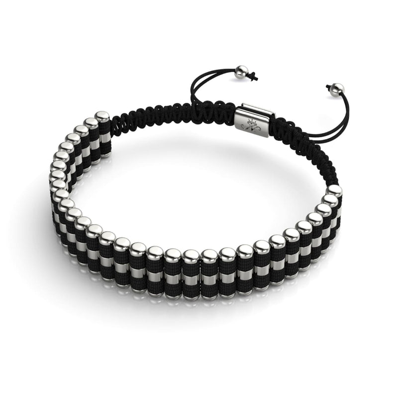 Schwarz | Silber | Amici Armband