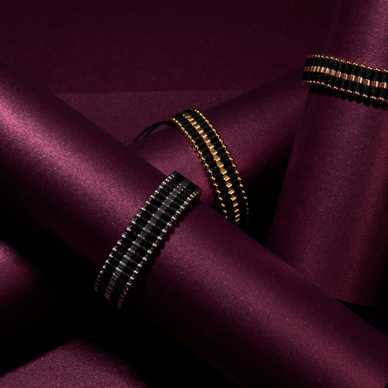 Schwarz | Silber | Amici Armband