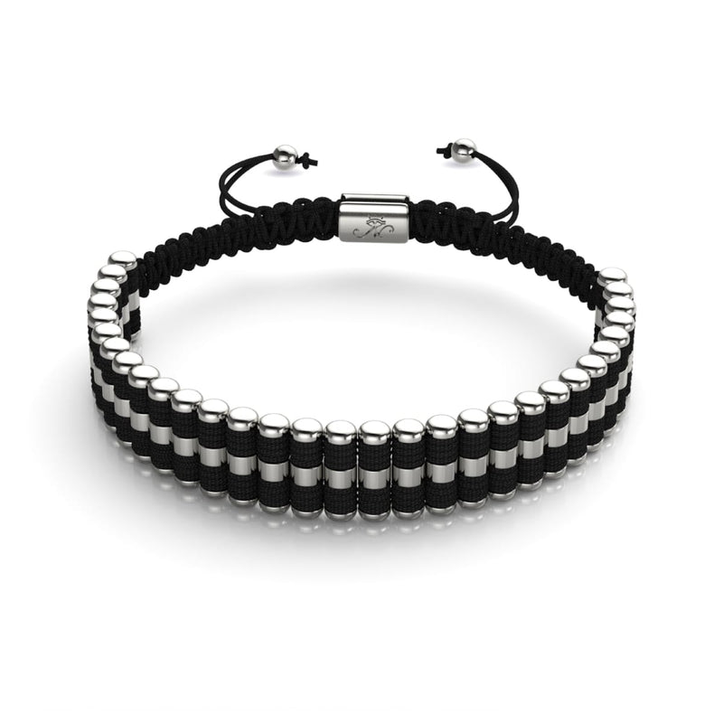 Schwarz | Silber | Amici Armband