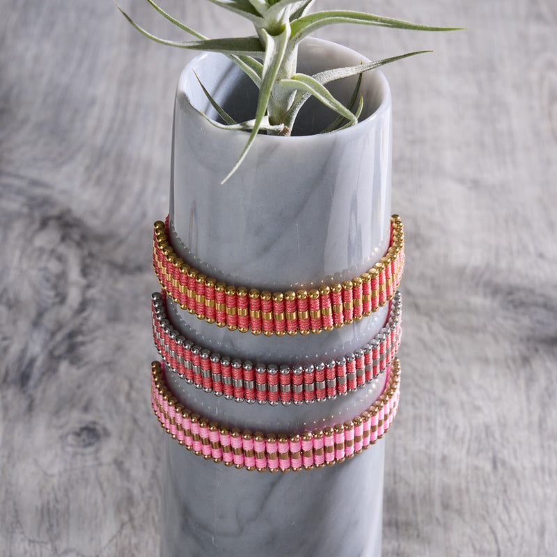 Koralle | Silber | Amici Armband