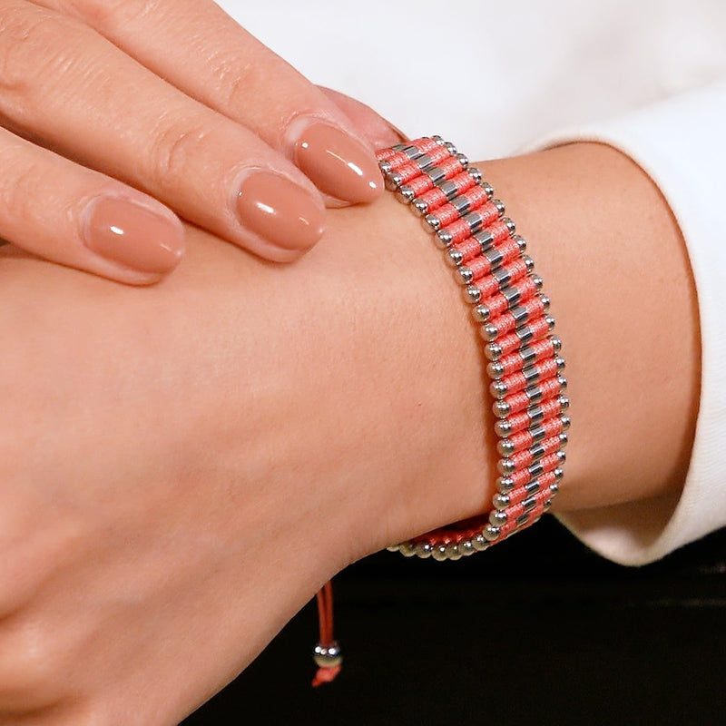 Koralle | Silber | Amici Armband