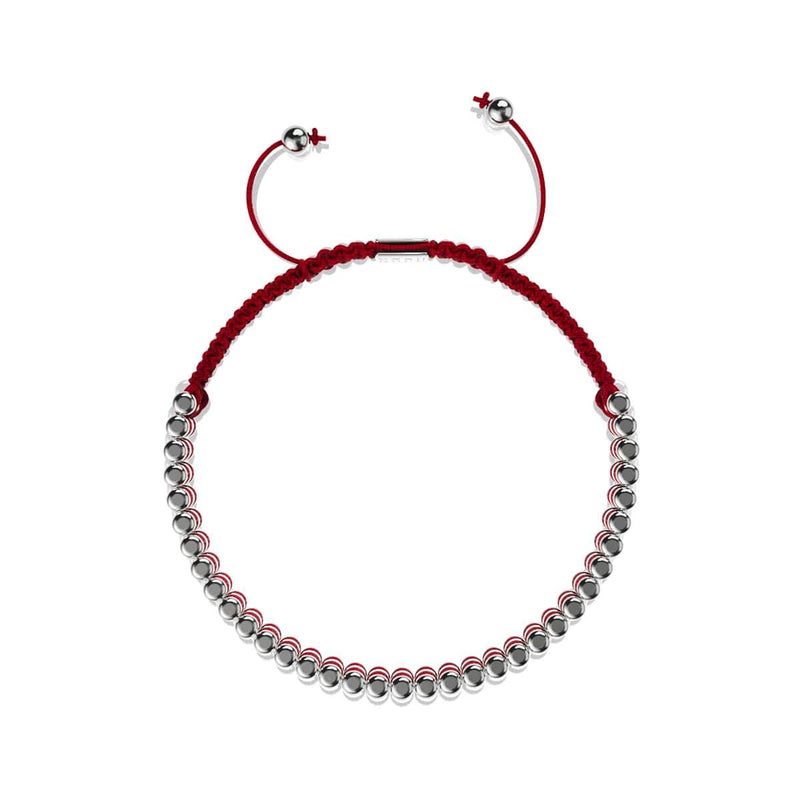 Rot | Silber | Amici Armband