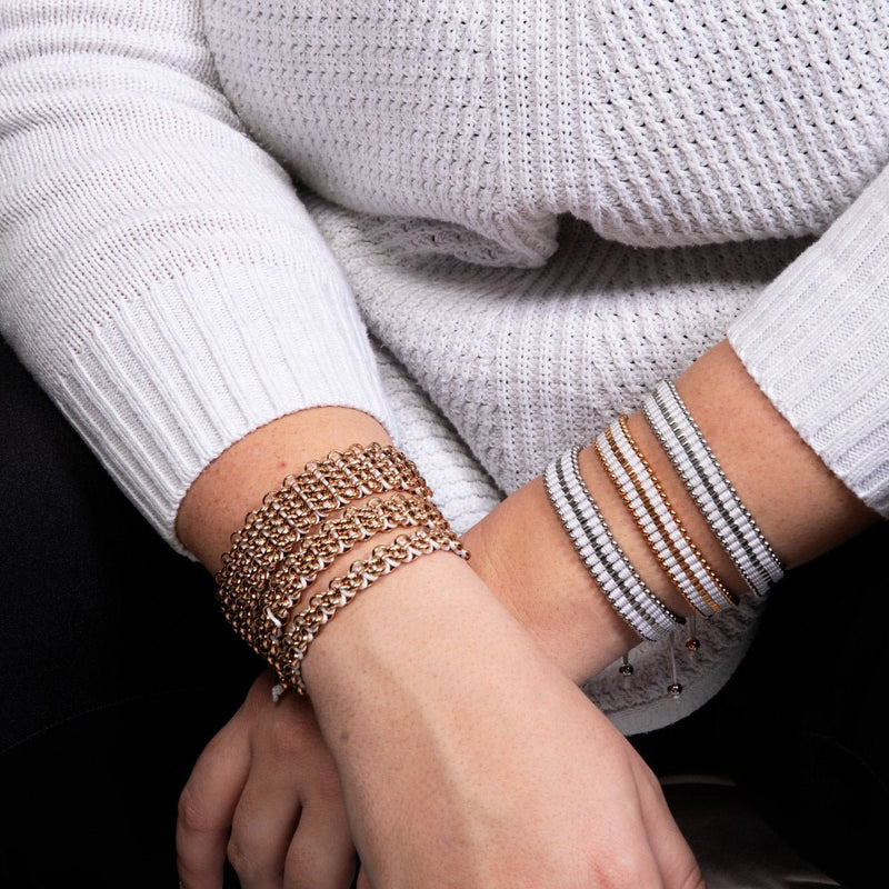 Weiß | Silber | Amici Armband