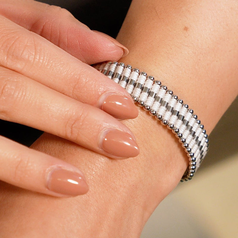 Weiß | Silber | Amici Armband