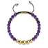 Amethyst | Gold | Balance Edelstein Makramee Armband