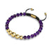 Amethyst | Gold | Balance Edelstein Makramee Armband